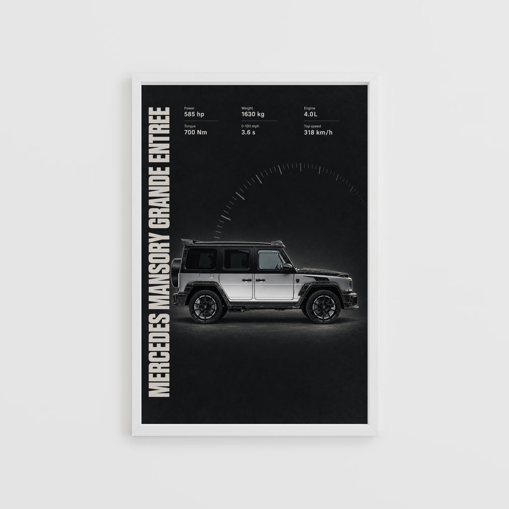Vintage Mercedes G Class Print, Car Wall Art