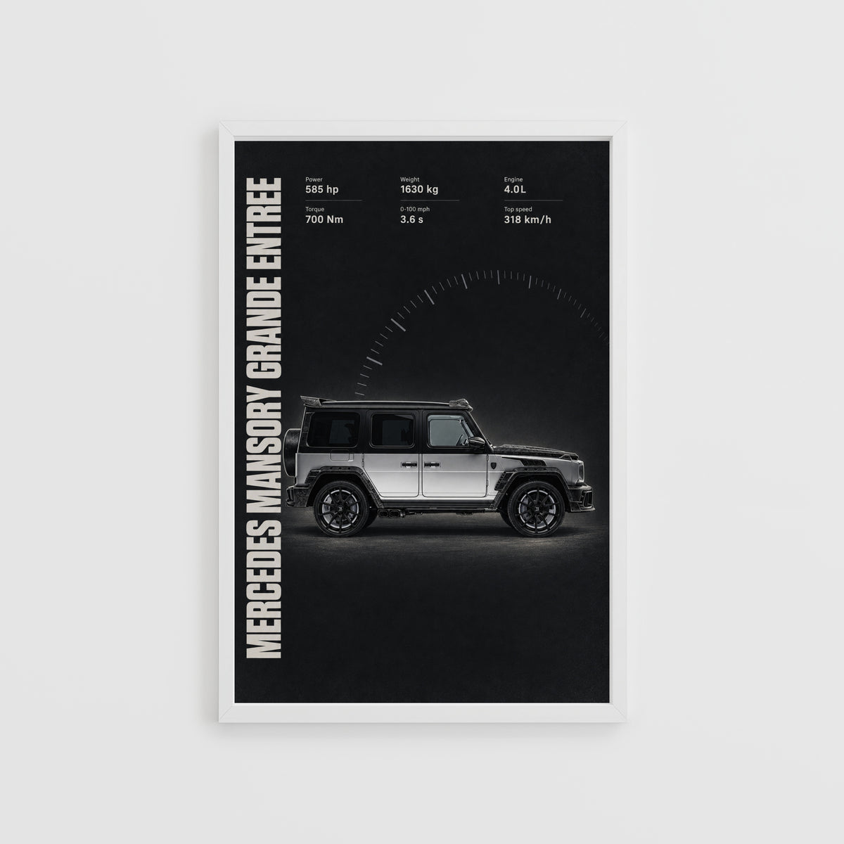 Vintage Mercedes G Class Print, Car Wall Art