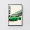 Vintage Porsche 718 Boxster GTS Print, Car Wall Art