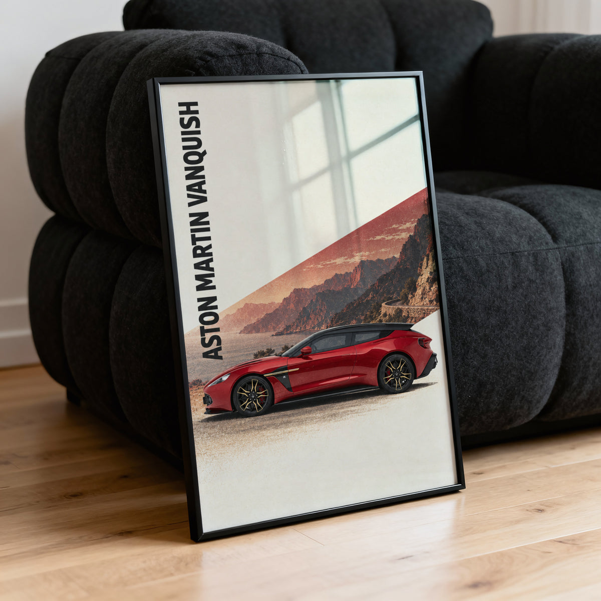 Vintage Aston Martin Vanquish Print, Car Wall Art