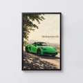 Vintage Porsche 718 Boxster GTS Print, Car Wall Art