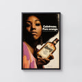 Vintage Cointreau Poster, 1970s Retro Wall Art, Bar Print