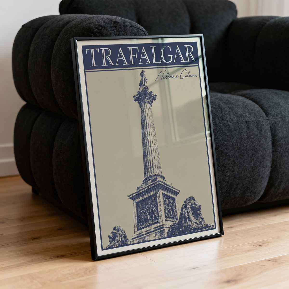 Vintage Nelson's Column Poster, Trafalgar Square London