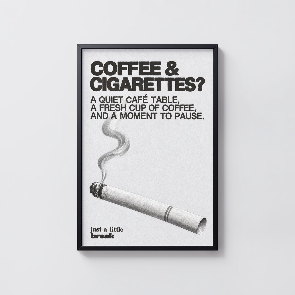 Vintage Coffee Print and Poster, Cafe Kitchen Wall Art