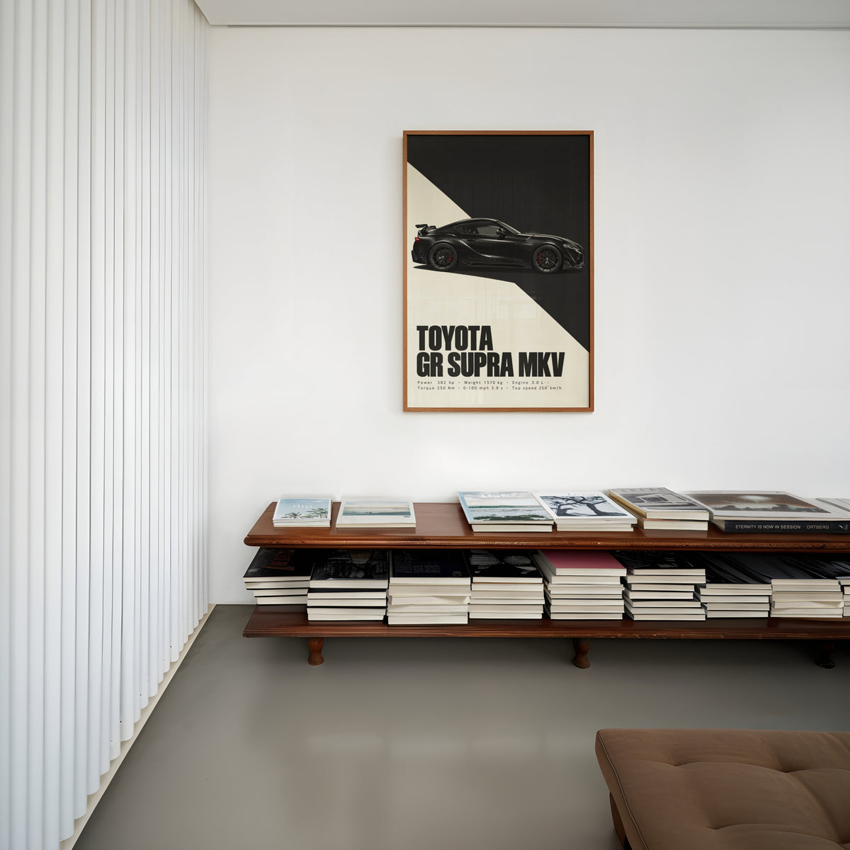 Vintage Toyota Supra Print, Car Wall Art