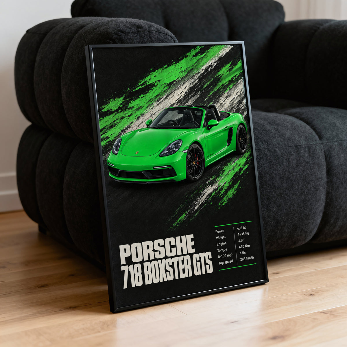 Vintage Porsche 718 Boxster GTS Print, Car Art