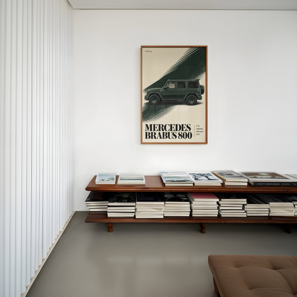 Vintage Mercedes Brabus 800 Print, G-Class Art