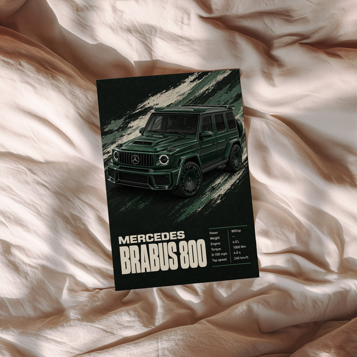 Vintage Mercedes Brabus 800 G Wagon Print