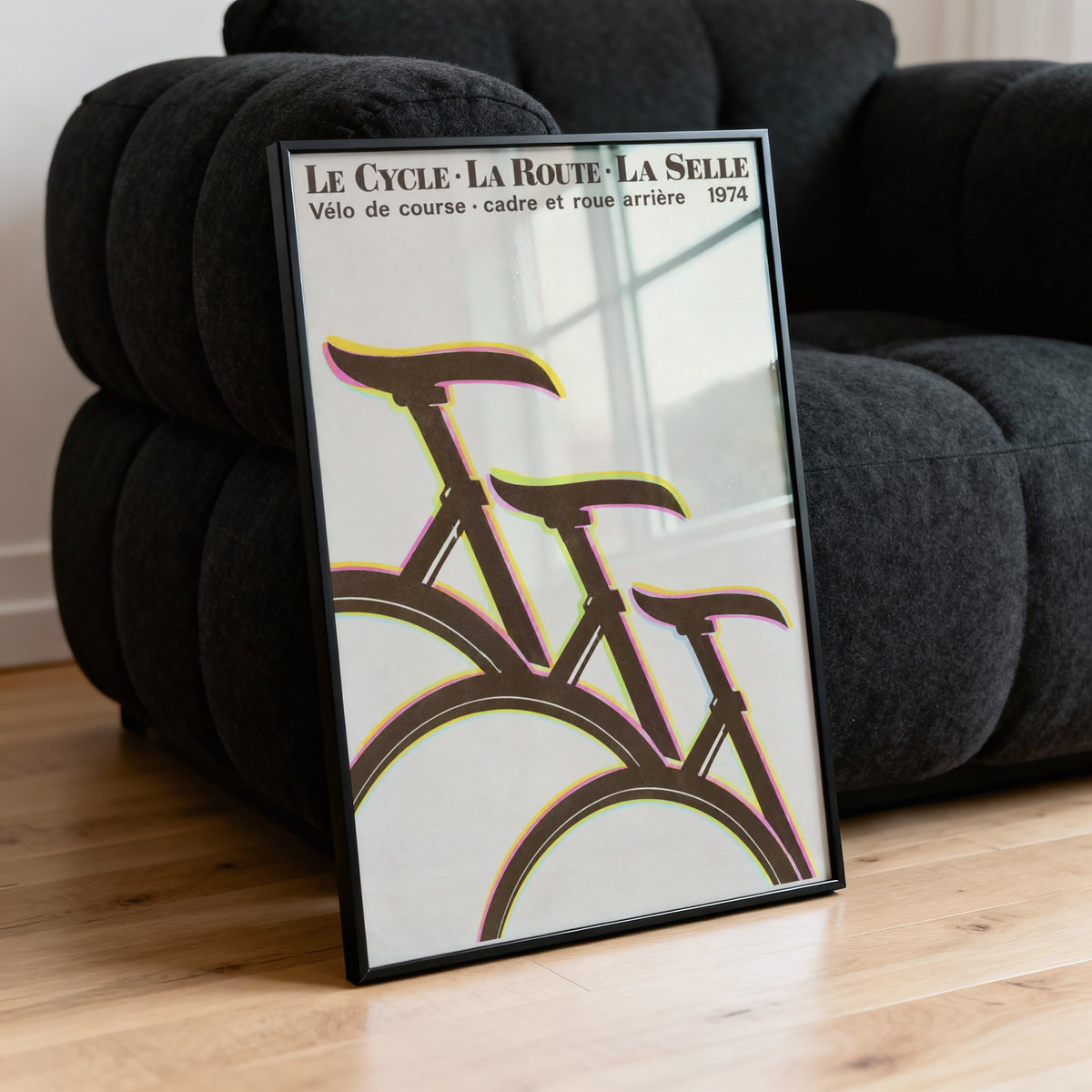 Vintage Cycling Poster, Retro Bicycle Wall Art Print