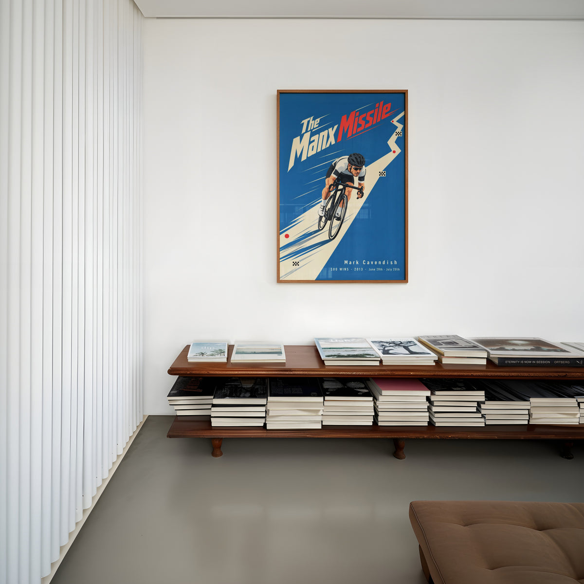 Vintage Mark Cavendish Poster, Cycling Wall Art, Print