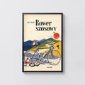 Vintage Road Bike Poster, Retro Cycling Wall Art Print