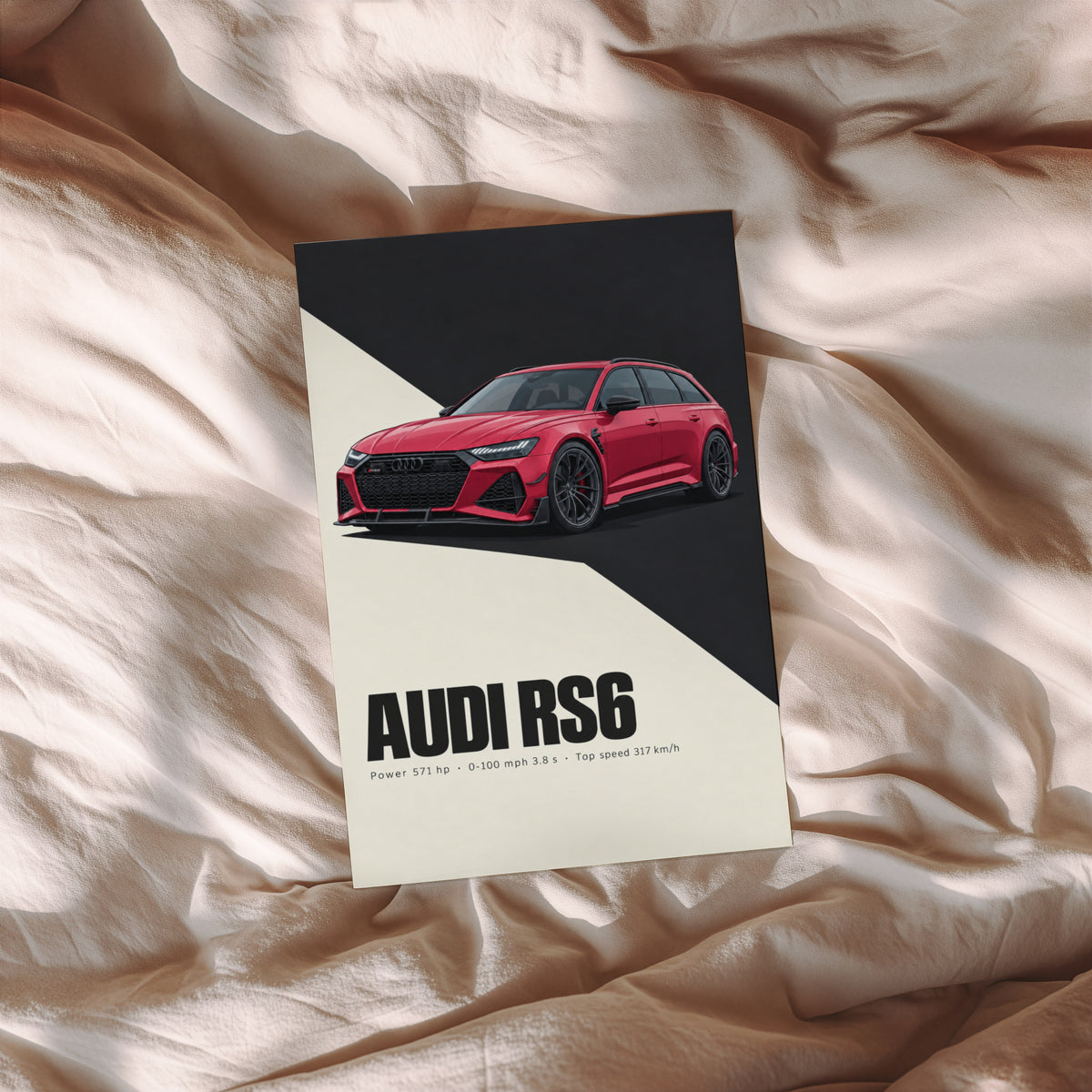 Vintage Audi RS6 Avant Print, Car Wall Art