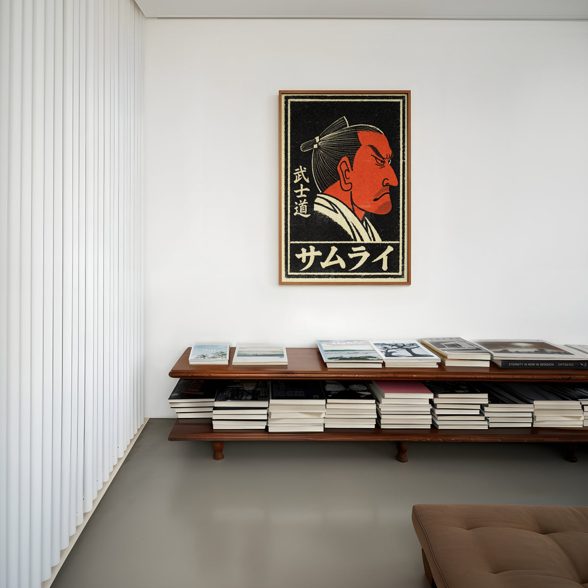 Vintage Japanese Samurai Print & Poster, Bushido Wall Art
