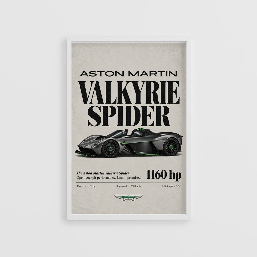 Vintage Aston Martin Valkyrie Spider Print