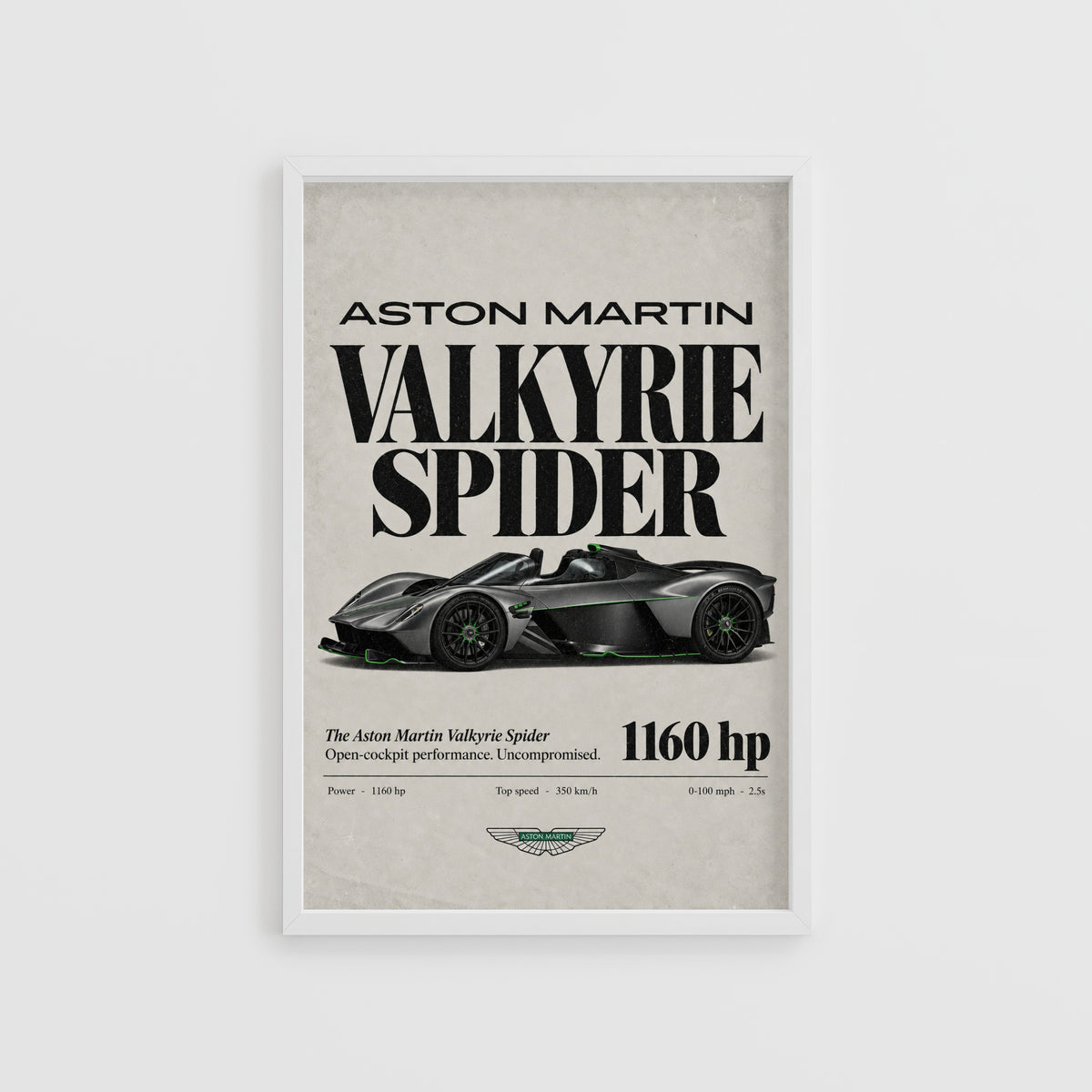 Vintage Aston Martin Valkyrie Spider Print