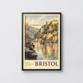 Vintage Bristol Poster, Clifton Bridge Wall Art