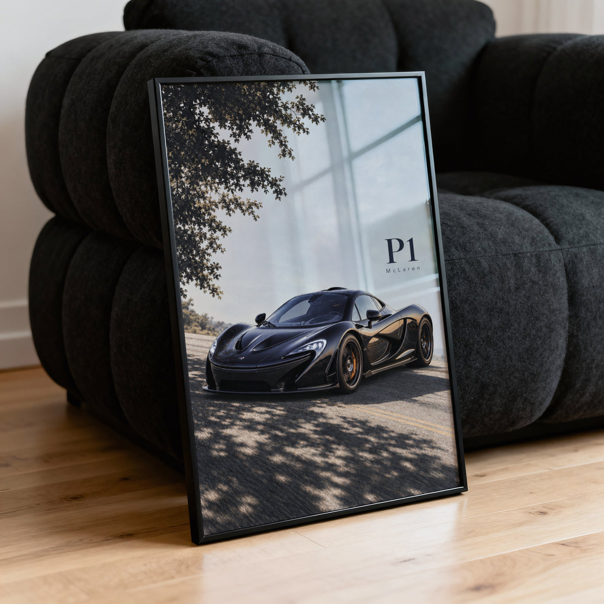 Vintage McLaren P1 Print, Supercar Wall Art