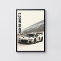 Vintage Audi R8 LMS GT2 Print, Racing Car Wall Art