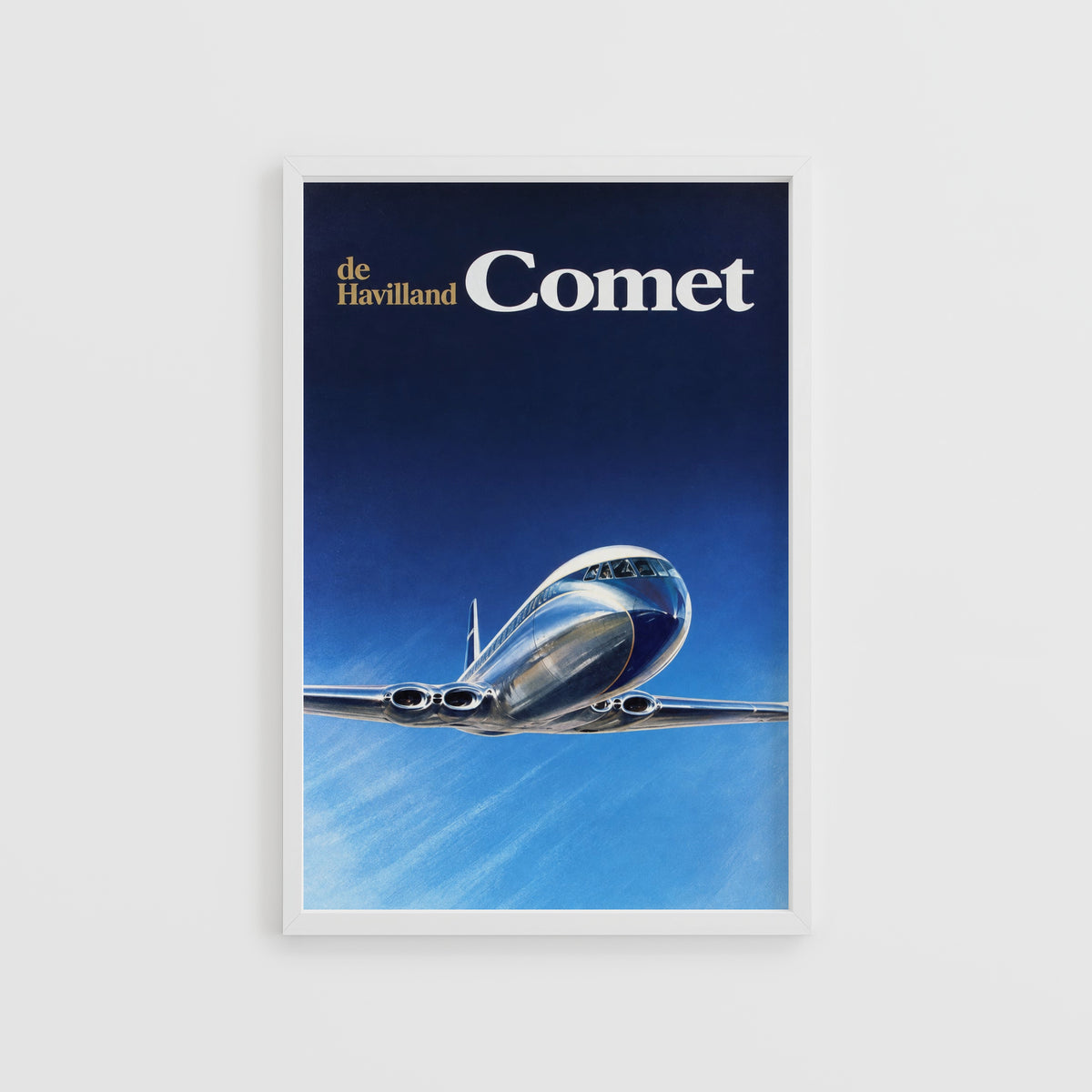 Vintage de Havilland Comet Jet Print, Aviation Poster