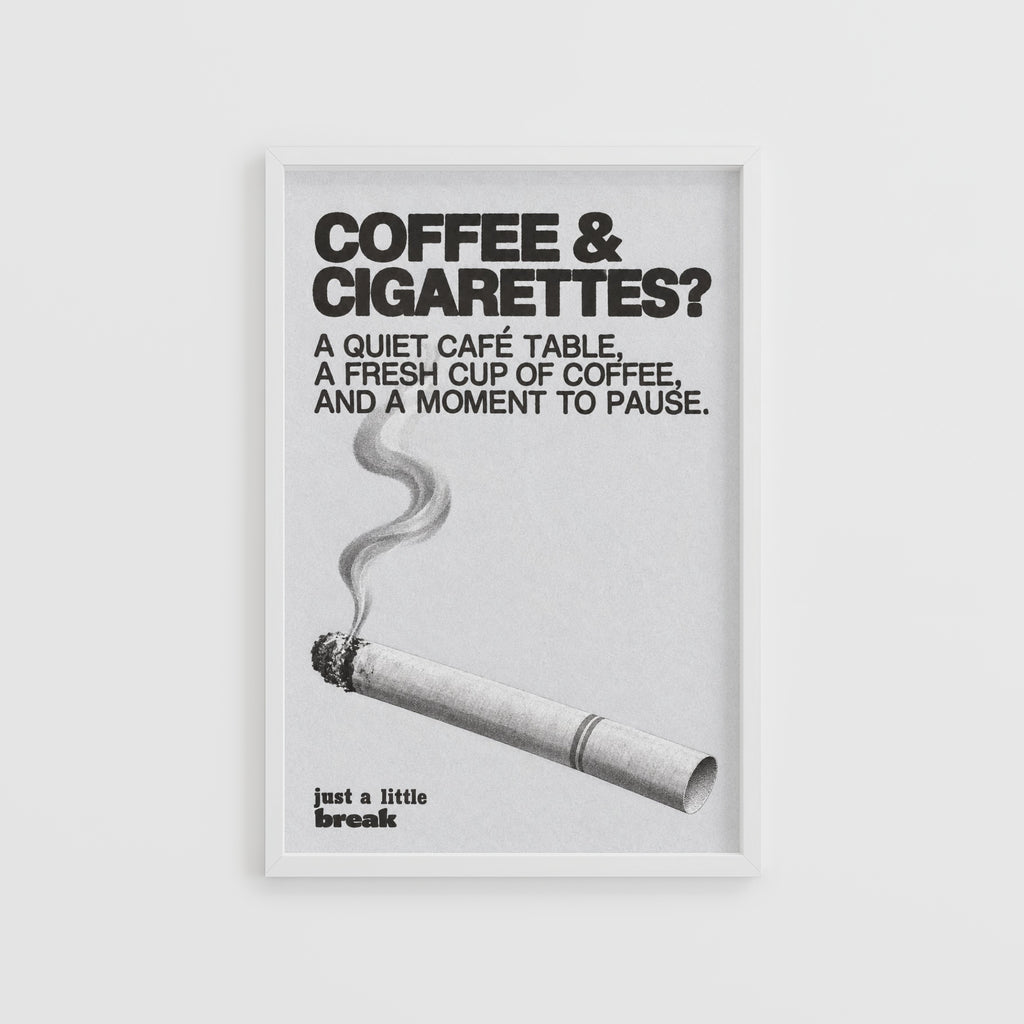 Vintage Coffee Print and Poster, Cafe Kitchen Wall Art