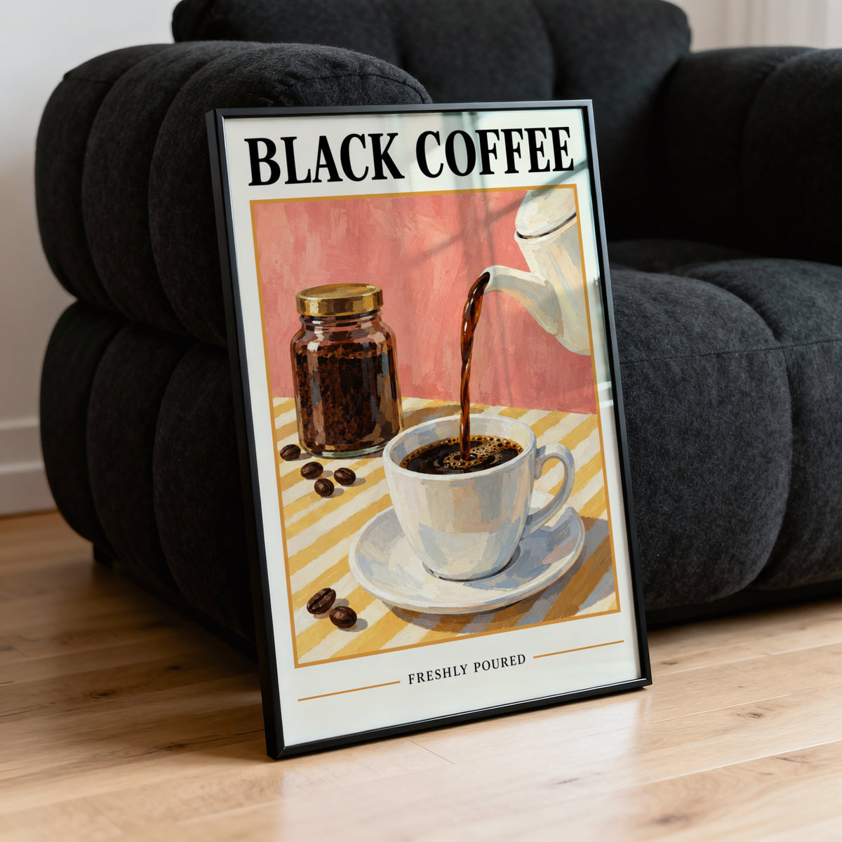 Vintage Coffee Print, Kitchen Poster, Cafe Wall Art