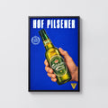 Vintage Carlsberg Hof Pilsener Beer Print and Poster
