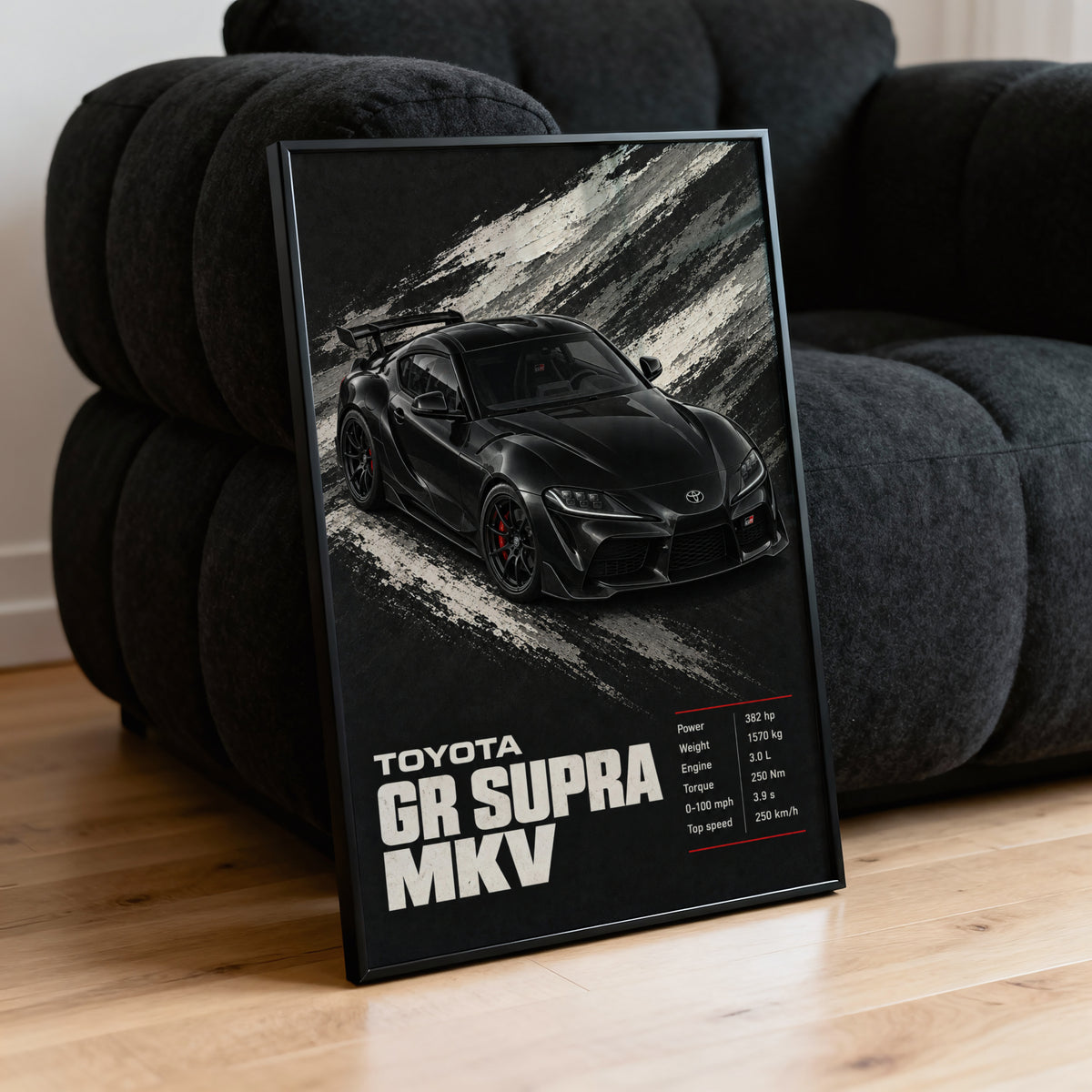 Vintage Toyota GR Supra MkV Print, Car Wall Art