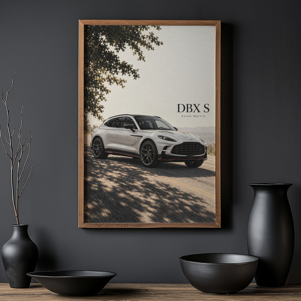 Vintage Aston Martin DBX S Print, Car Poster, Wall Art