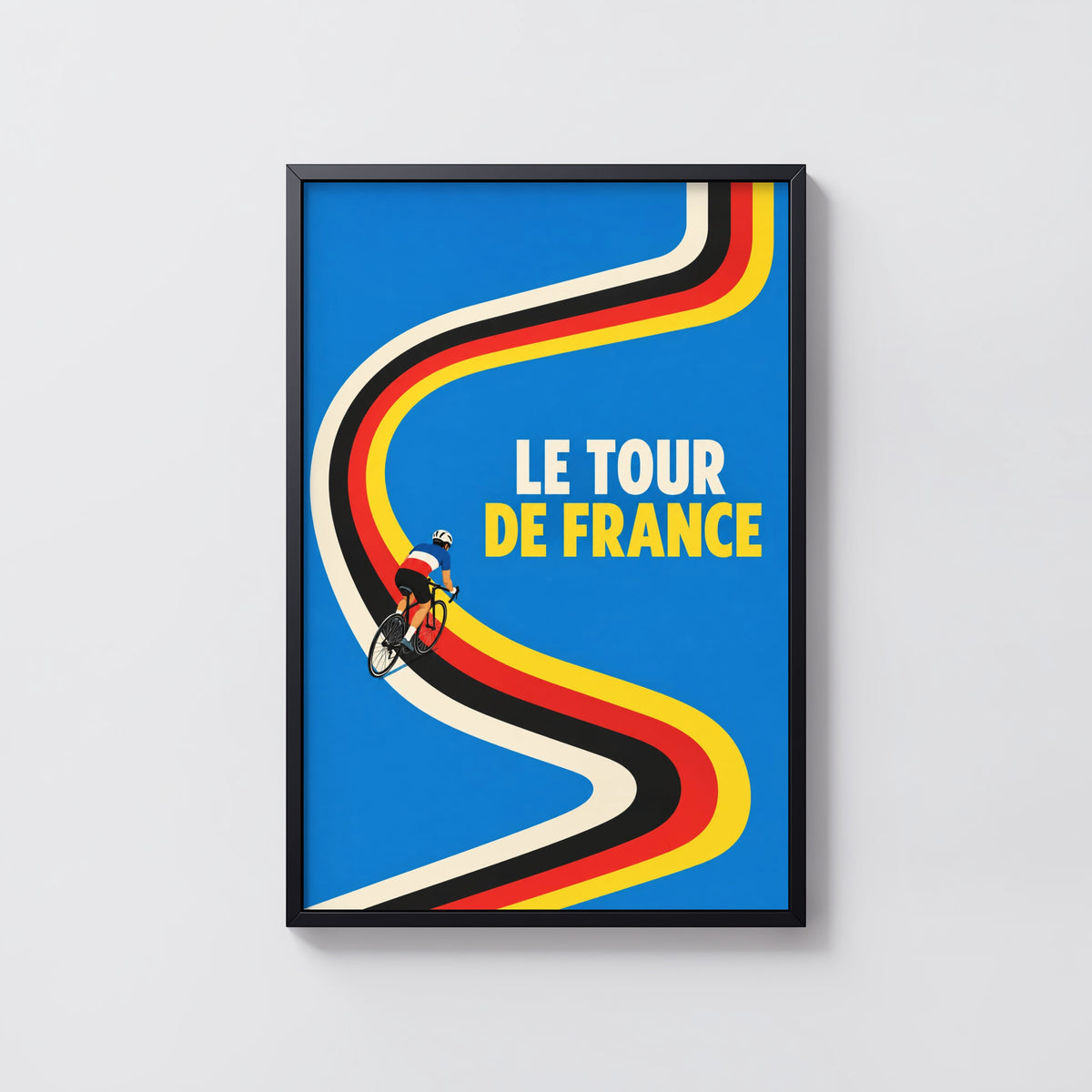Vintage Tour de France Poster, Cycling Wall Art Print