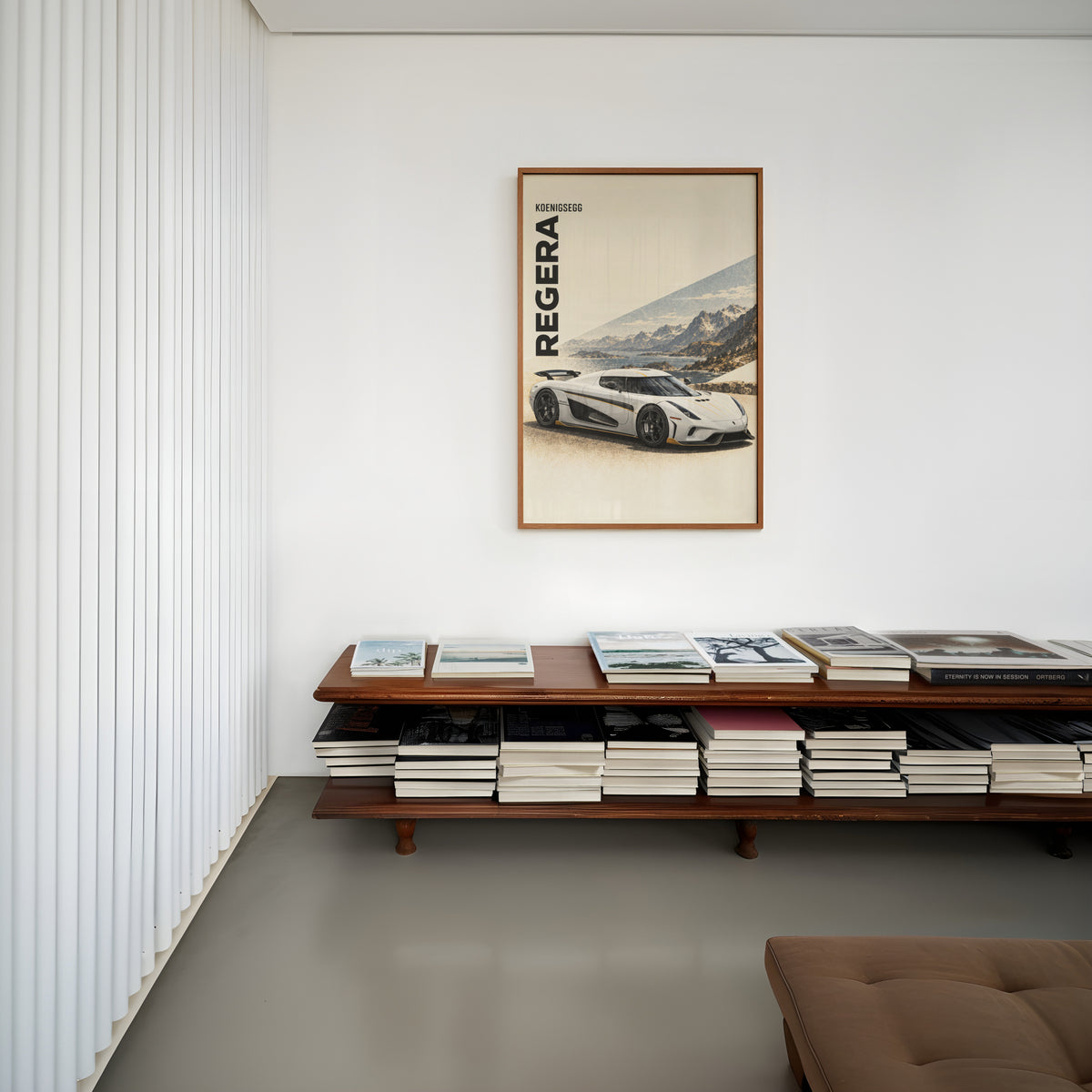 Vintage Koenigsegg Regera Print, Car Wall Art