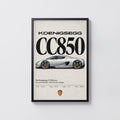 Vintage Koenigsegg CC850 Print, Supercar Wall Art