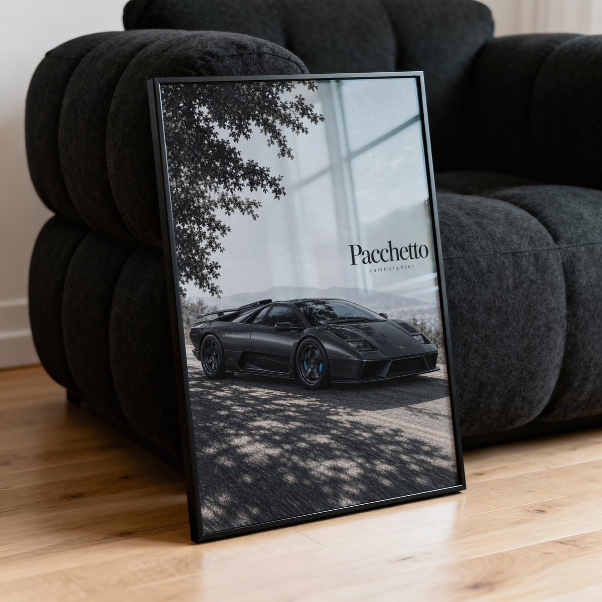 Vintage Lamborghini Print, Supercar Wall Art