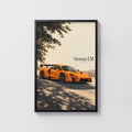 Vintage McLaren Senna LM Print, Supercar Wall Art