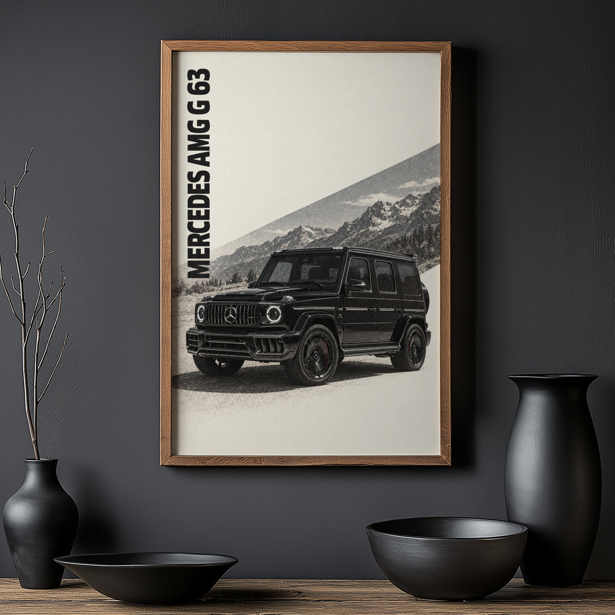 Vintage Mercedes AMG G 63 Print, Car Wall Art