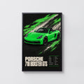 Vintage Porsche 718 Boxster GTS Print, Car Art