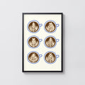 Vintage Coffee Print and Poster, Latte Art Wall Art