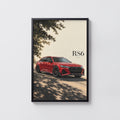 Vintage Audi RS6 Avant Print, Car Wall Art