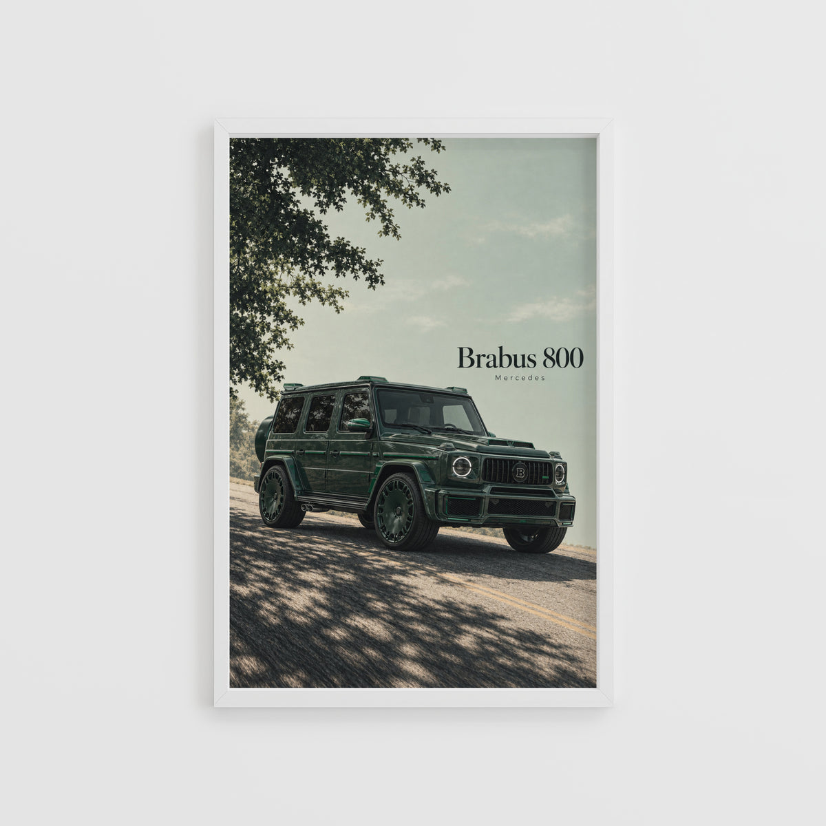 Vintage Mercedes Brabus 800 Print, SUV Wall Art