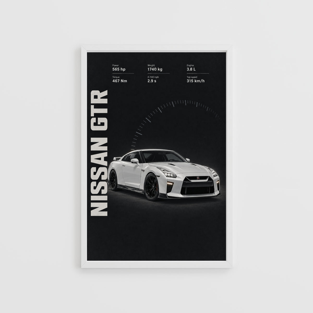 Vintage Nissan GTR Print, Car Wall Art