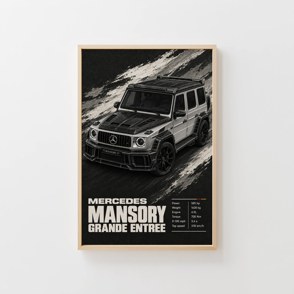 Vintage Mercedes G Class Print, Car Wall Art