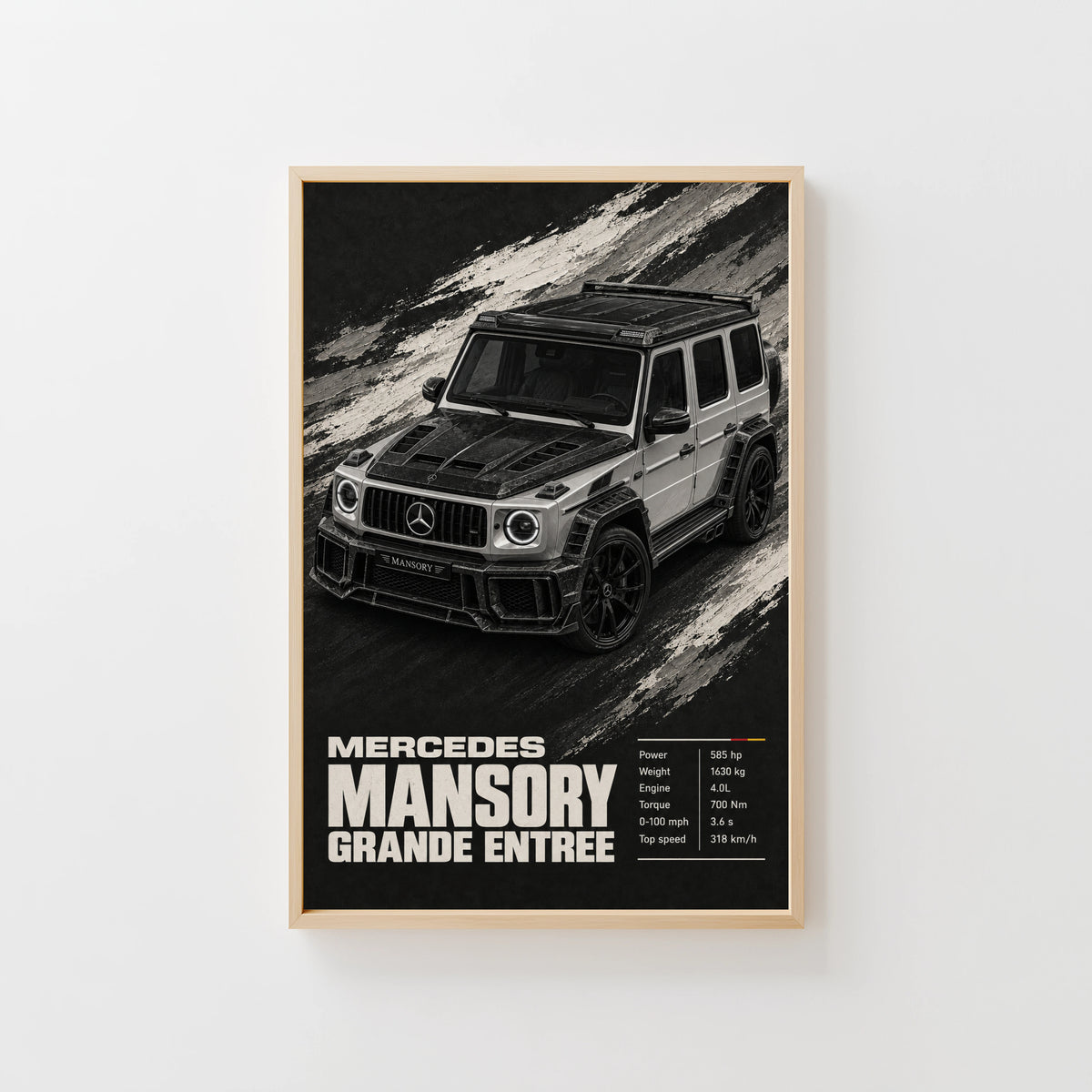Vintage Mercedes G Class Print, Car Wall Art