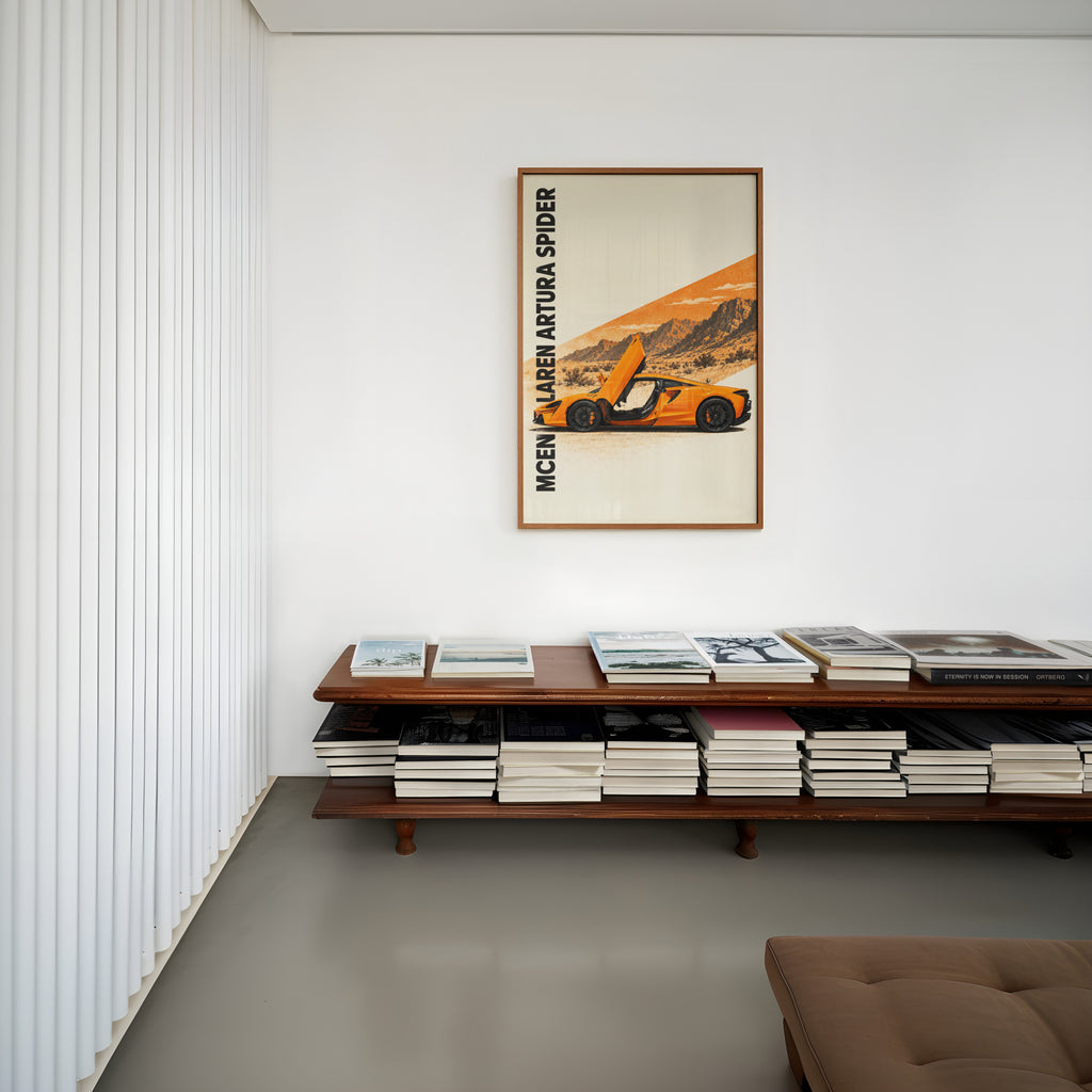 Vintage McLaren Artura Spider Print, Car Wall Art