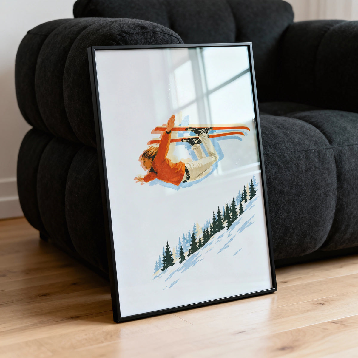 TEST frame picker - Vintage Ski Jump Print