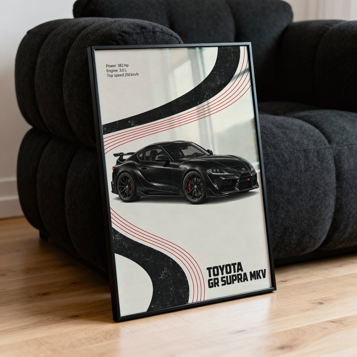 Vintage Toyota GR Supra MkV Print, Car Wall Art