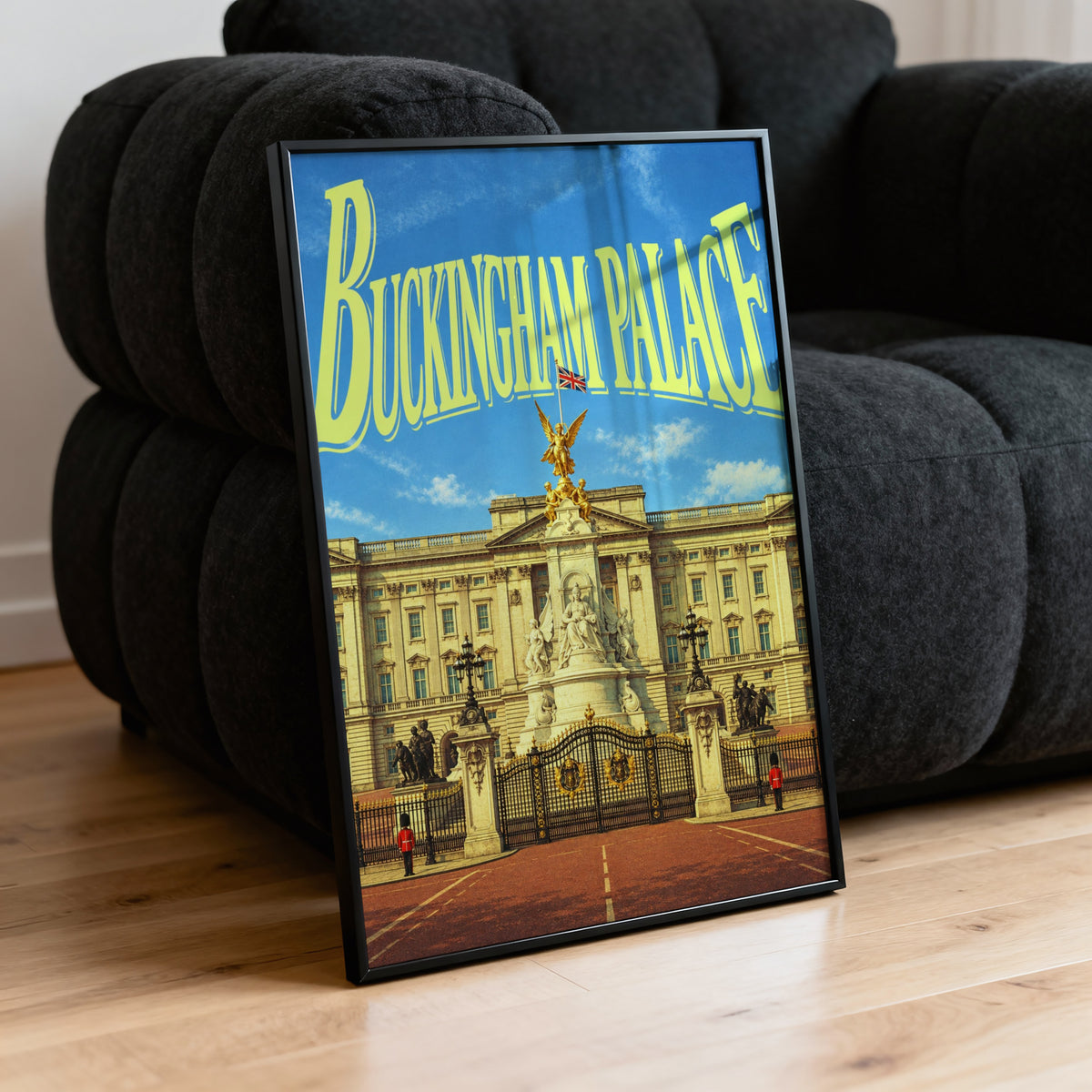 Vintage Buckingham Palace Poster, London Wall Art Print