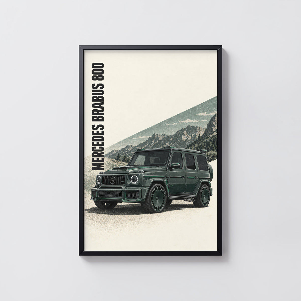 Vintage Mercedes Brabus 800 Print, G-Class SUV