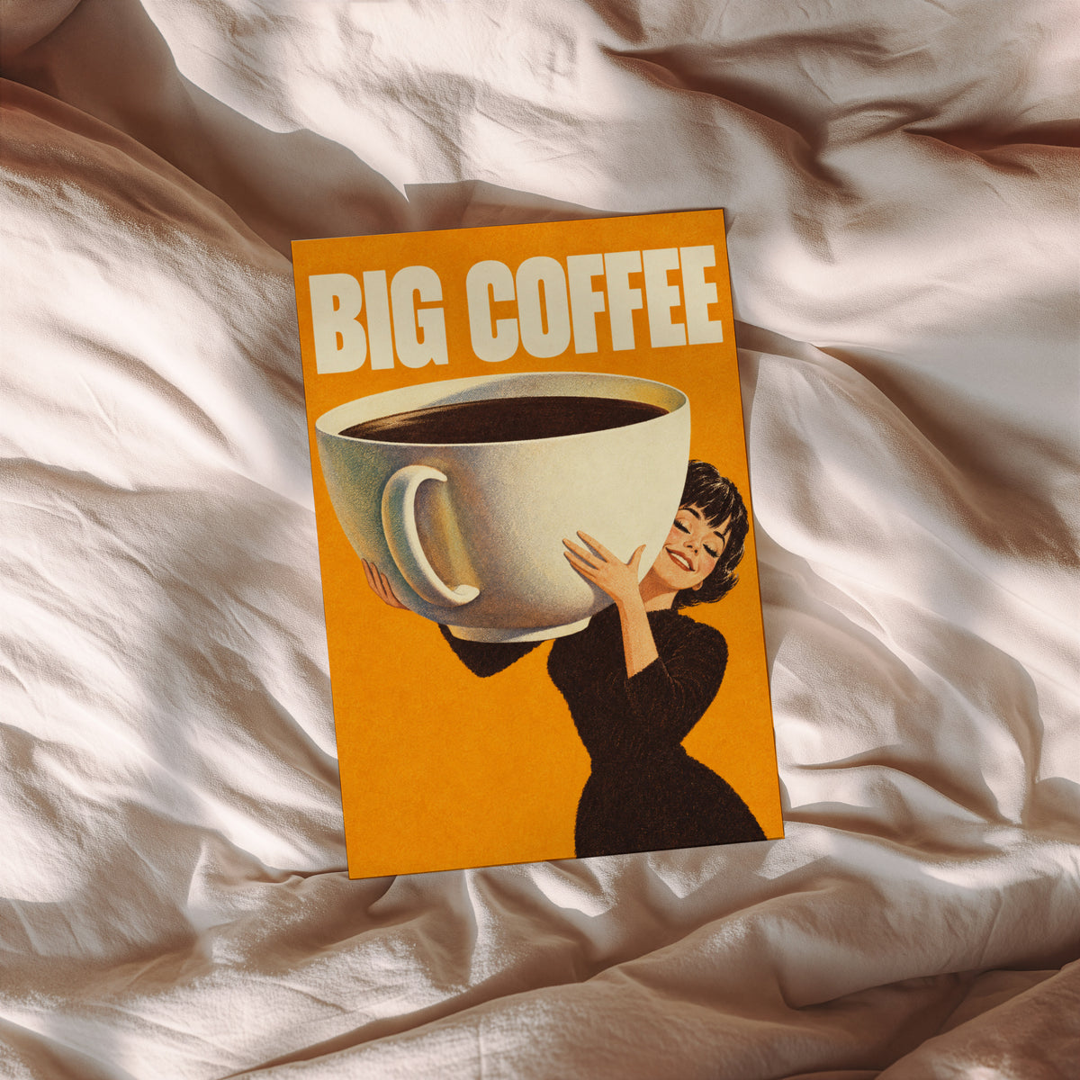 Vintage Coffee Print and Poster, Retro Kitchen Wall Art