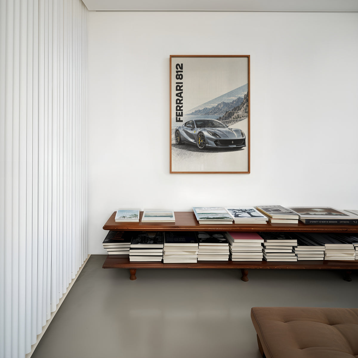 Vintage Ferrari 812 Print, Supercar Wall Art