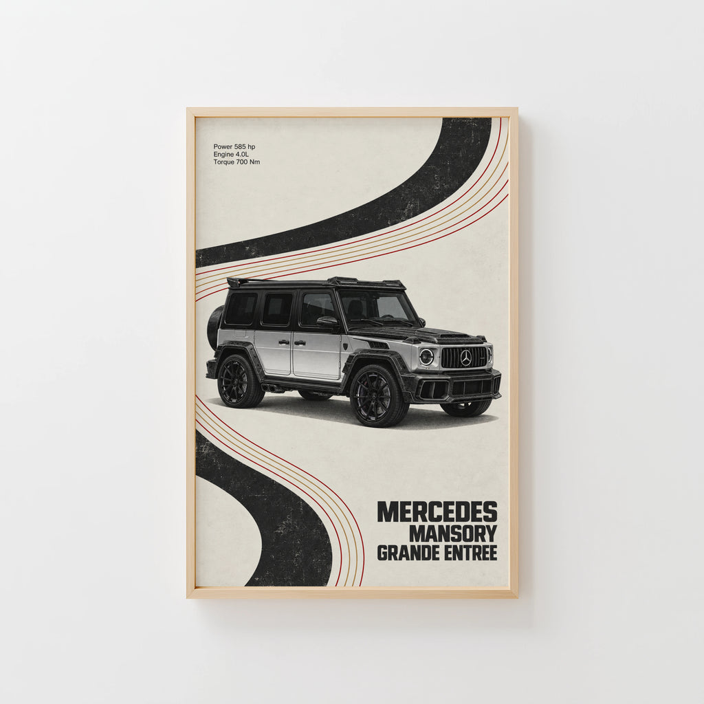 Vintage Mercedes Mansory G Wagon Print Wall Art