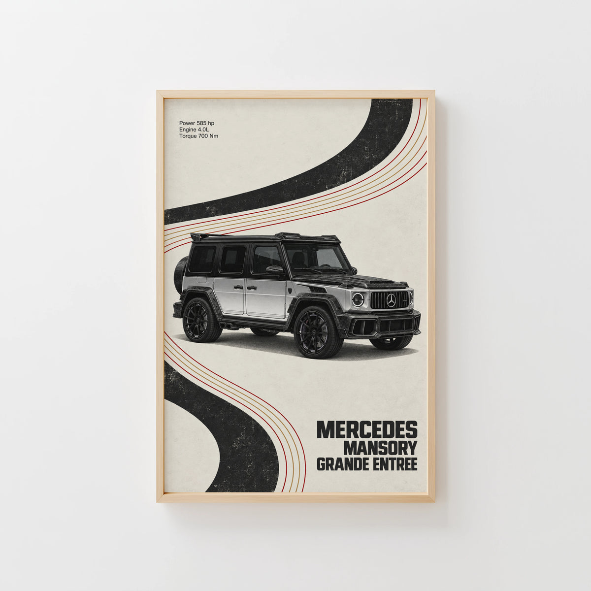 Vintage Mercedes Mansory G Wagon Print Wall Art